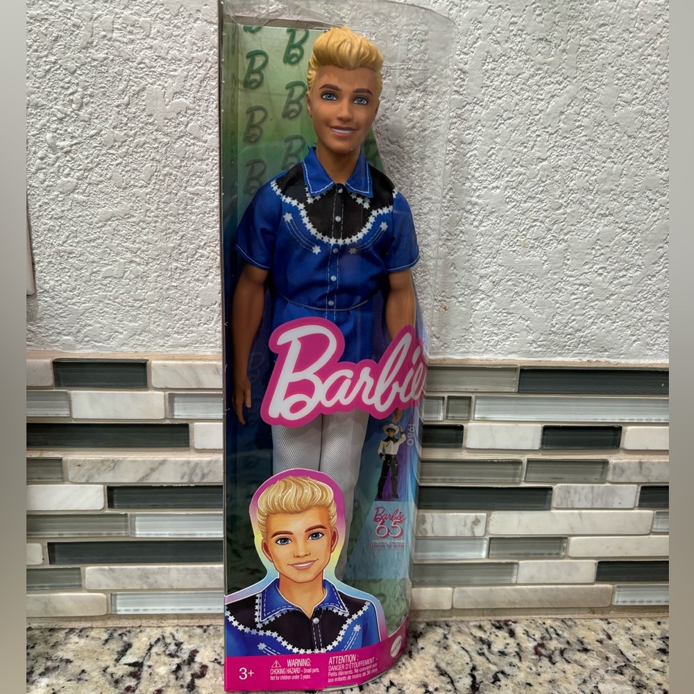 Barbie x Stanley Howdy Western Ken and Corresponding 65th Anniversary Ken Doll - Picture 2 of 3